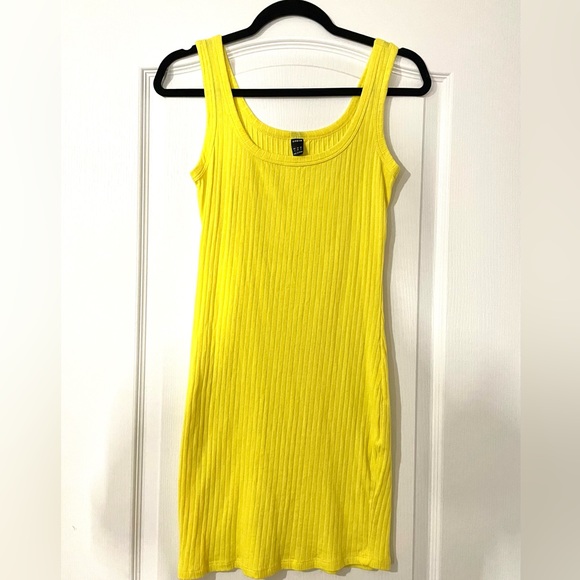 Ribbed Yellow Shein Dress - Picture 1 of 1